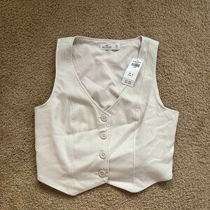 Hollister cropped vest NWT XS